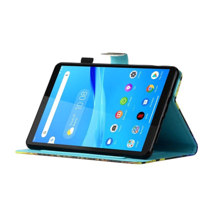 For Samsung Galaxy Tab A9+ Case PU Leather Stand Pattern Tablet Cover