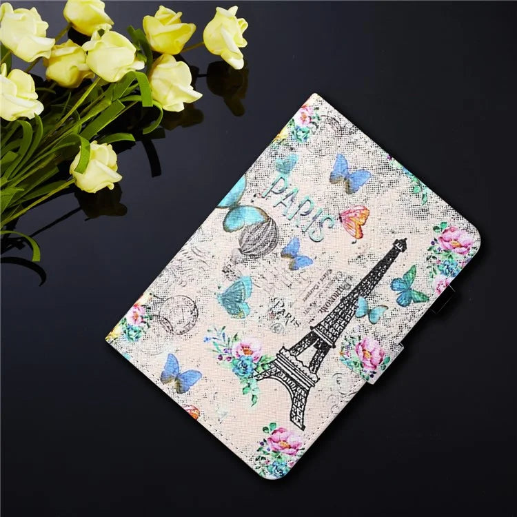 For Samsung Galaxy Tab A9+ Case PU Leather Stand Pattern Tablet Cover