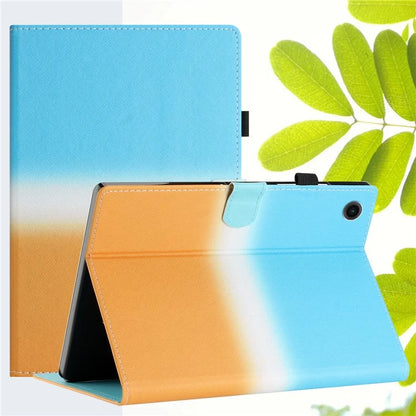 For Samsung Galaxy Tab A9+ Case Stitching Gradient PU Leather Tablet Cover