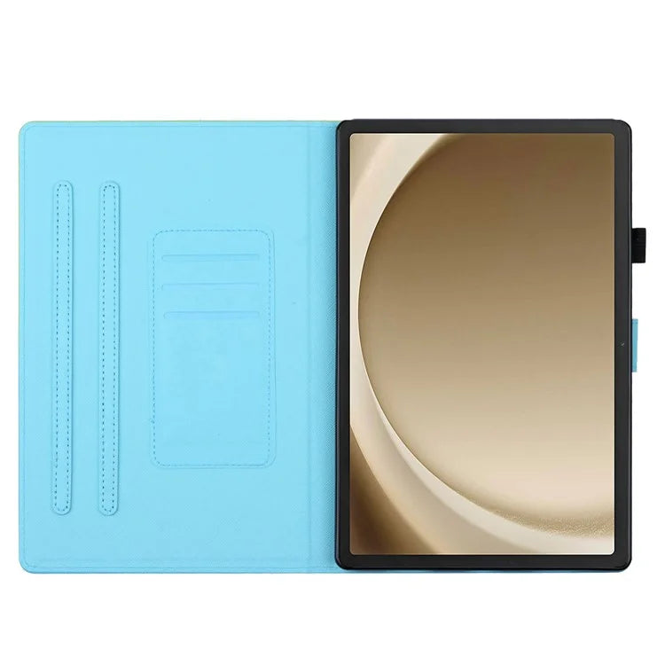 For Samsung Galaxy Tab A9+ Case Stitching Gradient PU Leather Tablet Cover