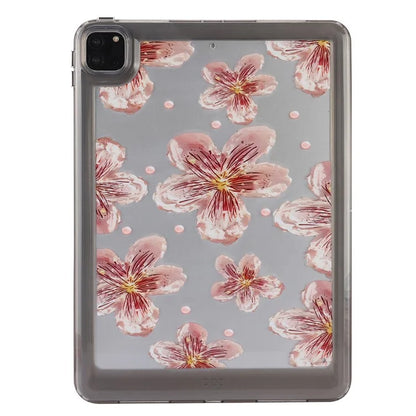 For iPad Pro 11 (2018) / (2020) / (2021) / (2022) Case Flower Pattern Shock Absorption Tablet Cover