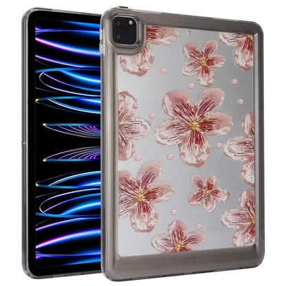 For iPad Pro 11 (2018) / (2020) / (2021) / (2022) Case Flower Pattern Shock Absorption Tablet Cover