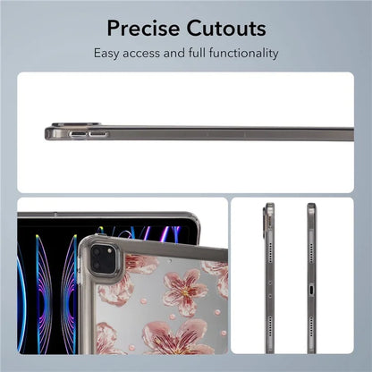 For iPad Pro 11 (2018) / (2020) / (2021) / (2022) Case Flower Pattern Shock Absorption Tablet Cover