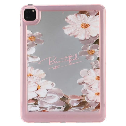 For iPad Pro 11 (2018) / (2020) / (2021) / (2022) Case Flower Pattern Shock Absorption Tablet Cover