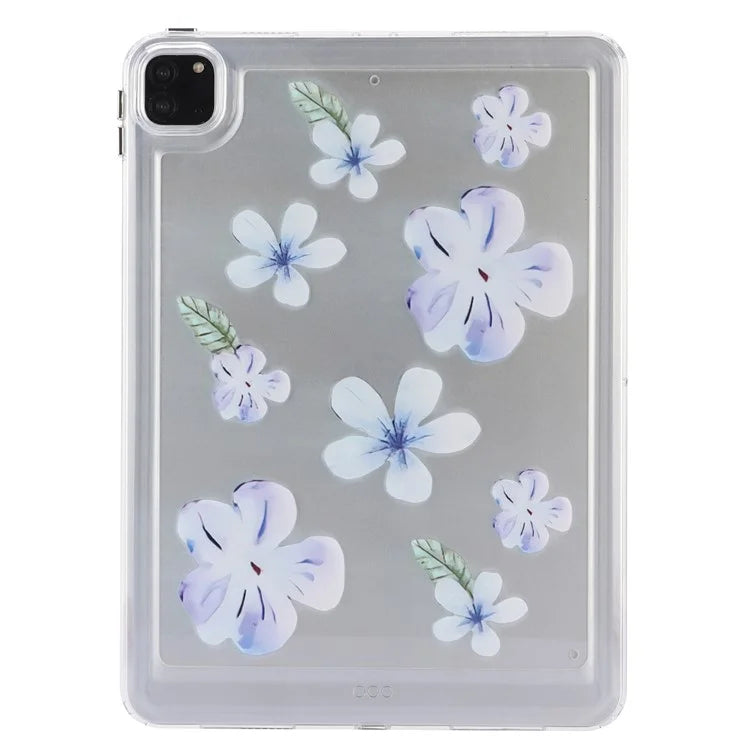 For iPad Pro 11 (2018) / (2020) / (2021) / (2022) Case Flower Pattern Shock Absorption Tablet Cover