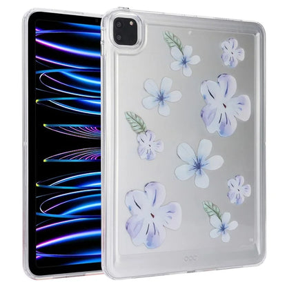 For iPad Pro 11 (2018) / (2020) / (2021) / (2022) Case Flower Pattern Shock Absorption Tablet Cover