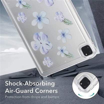 For iPad Pro 11 (2018) / (2020) / (2021) / (2022) Case Flower Pattern Shock Absorption Tablet Cover