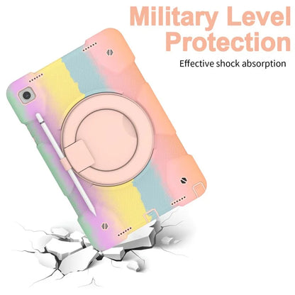 For Samsung Galaxy Tab A9+ Tablet Case PC+Silicone Rotatable Kickstand Protective Cover