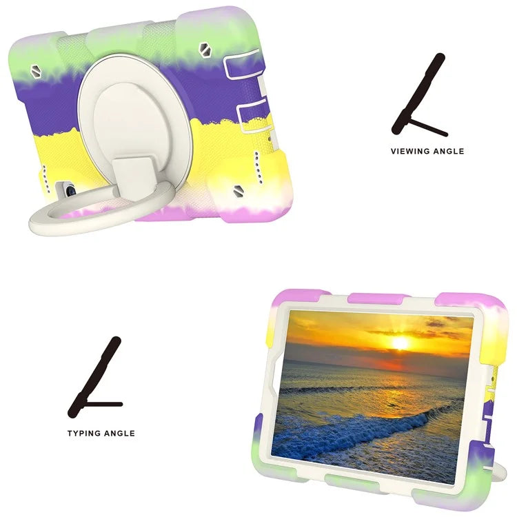 Tablet Cases for Samsung Galaxy Tab A9 Shell PC+Silicone Protective Case with Shoulder Strap