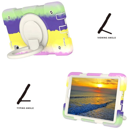 Tablet Cases for Samsung Galaxy Tab A9 Shell PC+Silicone Protective Case with Shoulder Strap