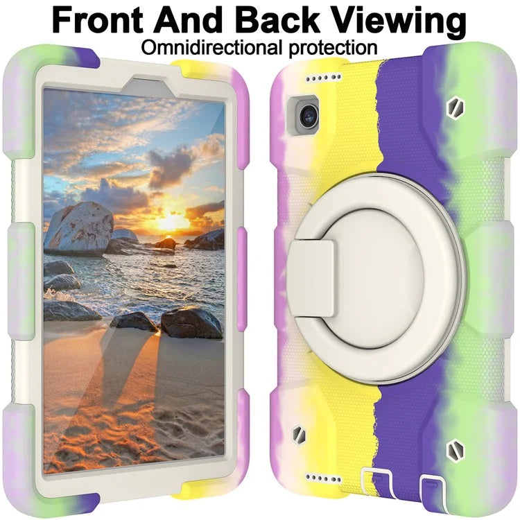 Tablet Cases for Samsung Galaxy Tab A9 Shell PC+Silicone Protective Case with Shoulder Strap
