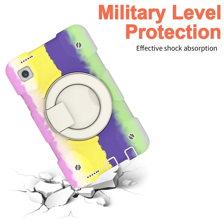 Tablet Cases for Samsung Galaxy Tab A9 Shell PC+Silicone Protective Case with Shoulder Strap