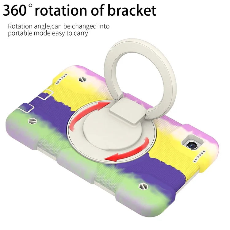 Tablet Cases for Samsung Galaxy Tab A9 Shell PC+Silicone Protective Case with Shoulder Strap
