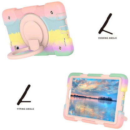 Tablet Cases for Samsung Galaxy Tab A9 Shell PC+Silicone Protective Case with Shoulder Strap
