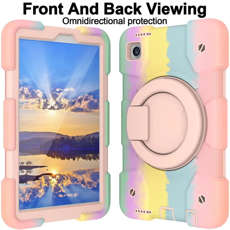 Tablet Cases for Samsung Galaxy Tab A9 Shell PC+Silicone Protective Case with Shoulder Strap