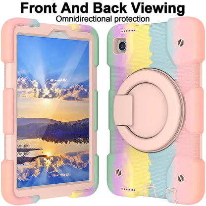 Tablet Cases for Samsung Galaxy Tab A9 Shell PC+Silicone Protective Case with Shoulder Strap