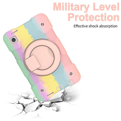 Tablet Cases for Samsung Galaxy Tab A9 Shell PC+Silicone Protective Case with Shoulder Strap