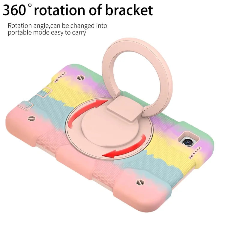 Tablet Cases for Samsung Galaxy Tab A9 Shell PC+Silicone Protective Case with Shoulder Strap
