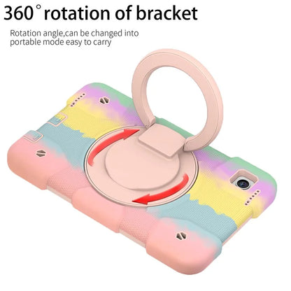 Tablet Cases for Samsung Galaxy Tab A9 Shell PC+Silicone Protective Case with Shoulder Strap