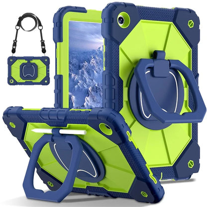 For Samsung Galaxy Tab A9+ Rugged Case Handle Kickstand Tablet Cover with Shoulder Strap