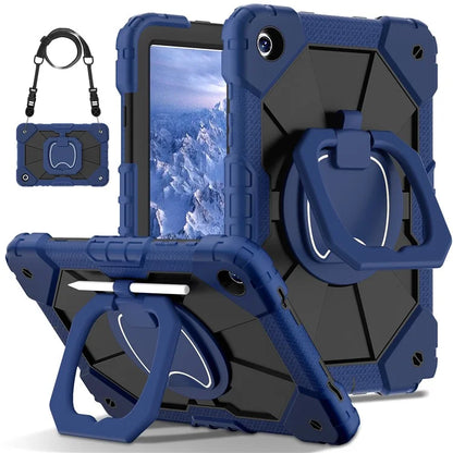For Samsung Galaxy Tab A9+ Rugged Case Handle Kickstand Tablet Cover with Shoulder Strap