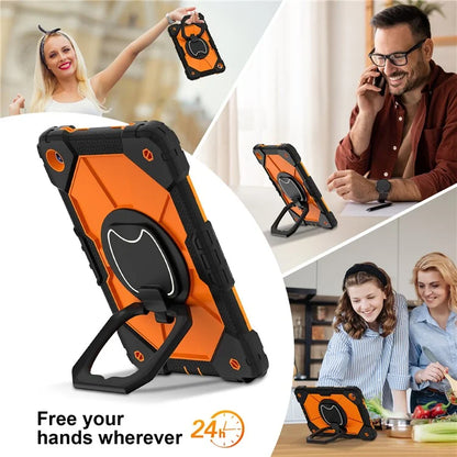 For Samsung Galaxy Tab A9+ Rugged Case Handle Kickstand Tablet Cover with Shoulder Strap