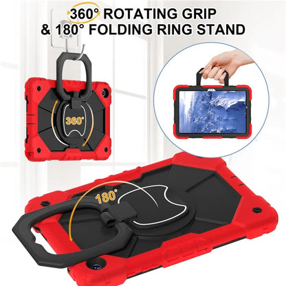 For Samsung Galaxy Tab A9+ Rugged Case Handle Kickstand Tablet Cover with Shoulder Strap