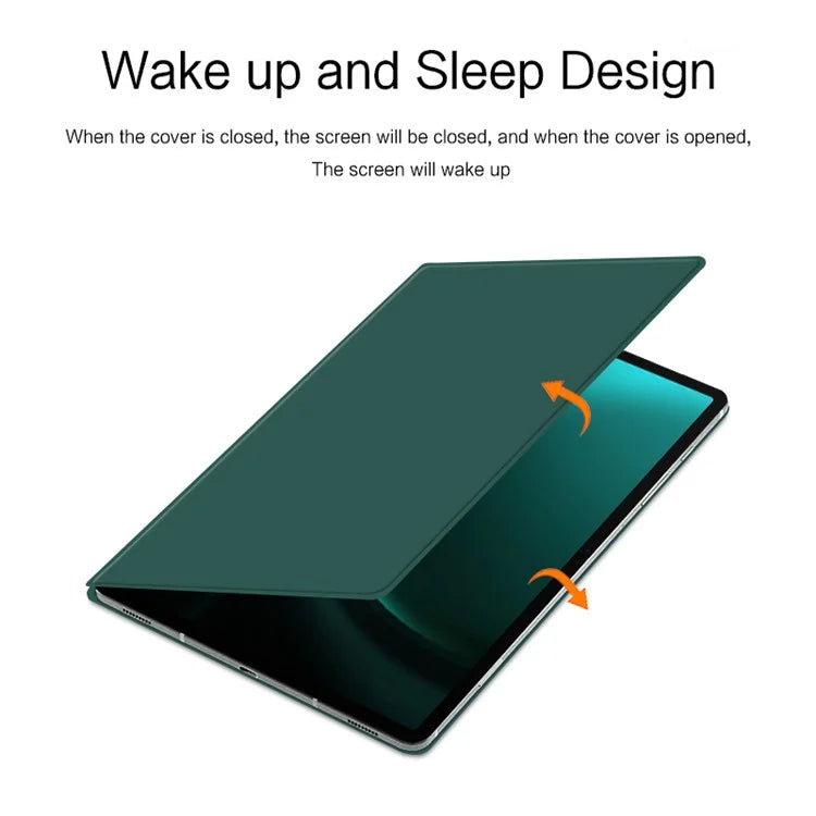 For Samsung Galaxy Tab S9 FE+ Leather Case Stand Magnetic Tablet Cover with Auto Sleep / Wake