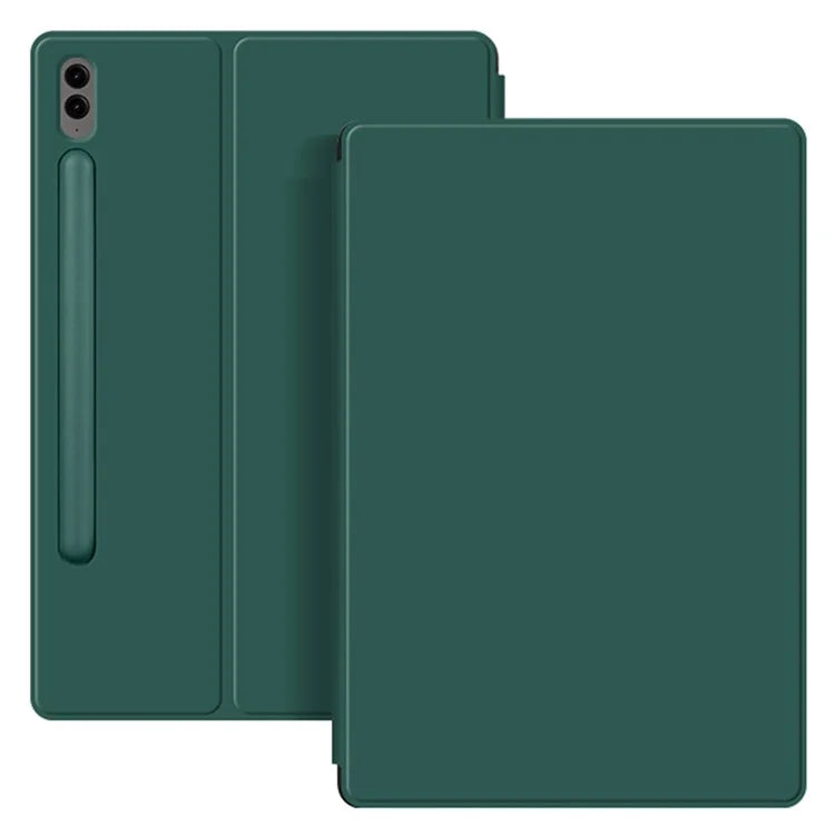 For Samsung Galaxy Tab S9 FE+ Leather Case Stand Magnetic Tablet Cover with Auto Sleep / Wake