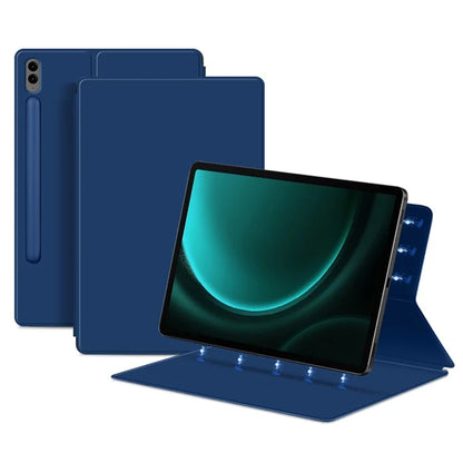 For Samsung Galaxy Tab S9 FE+ Leather Case Stand Magnetic Tablet Cover with Auto Sleep / Wake