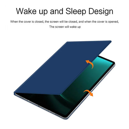 For Samsung Galaxy Tab S9 FE+ Leather Case Stand Magnetic Tablet Cover with Auto Sleep / Wake