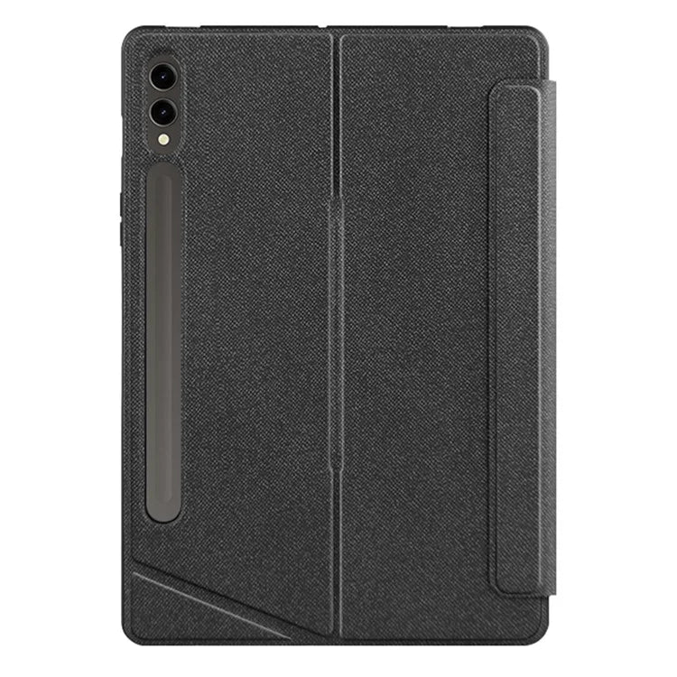For Samsung Galaxy Tab S7+ Leather Case + Detachable Wireless Bluetooth Keyboard with Backlight