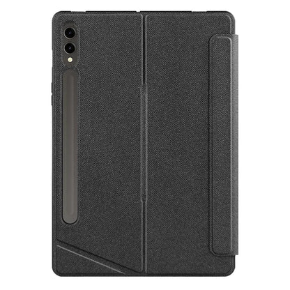 For Samsung Galaxy Tab S7+ Leather Case + Detachable Wireless Bluetooth Keyboard with Backlight