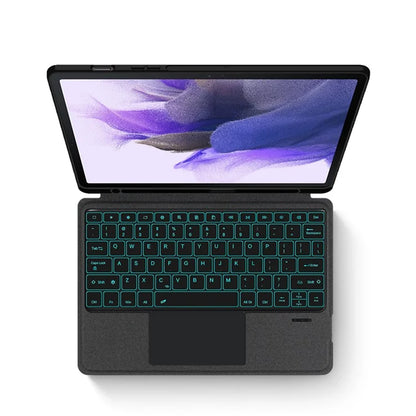 For Samsung Galaxy Tab S7 FE Case Folio Cover with Backlight Detachable Wireless Bluetooth Keyboard