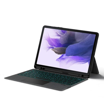 For Samsung Galaxy Tab S7 FE Case Folio Cover with Backlight Detachable Wireless Bluetooth Keyboard