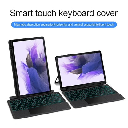 For Samsung Galaxy Tab S7 FE Case Folio Cover with Backlight Detachable Wireless Bluetooth Keyboard