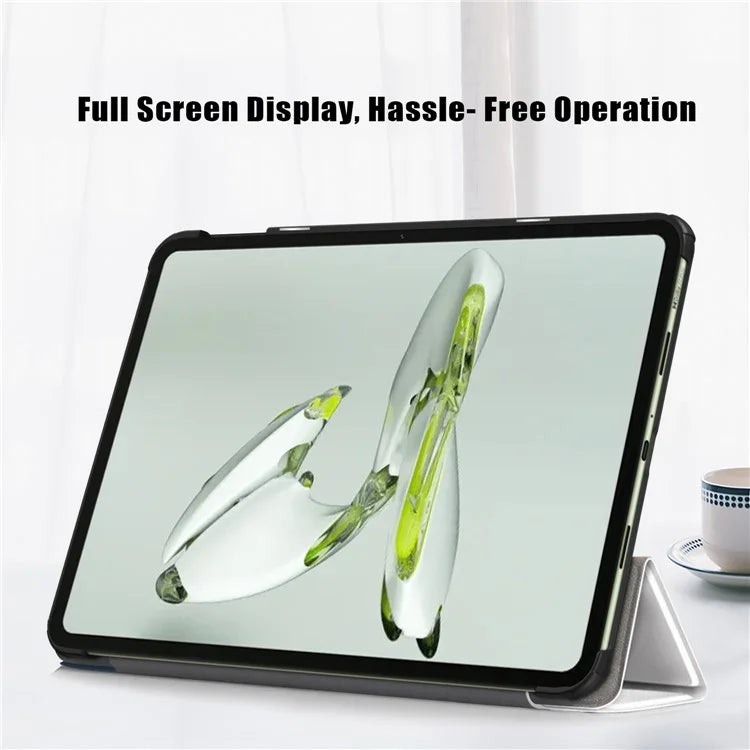 For OnePlus Pad Go / Oppo Pad Air 2 / Pad Neo Smart Cover Full-Body Tri-fold Stand Pattern Tablet Case