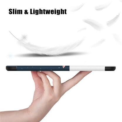 For OnePlus Pad Go / Oppo Pad Air 2 / Pad Neo Smart Cover Full-Body Tri-fold Stand Pattern Tablet Case
