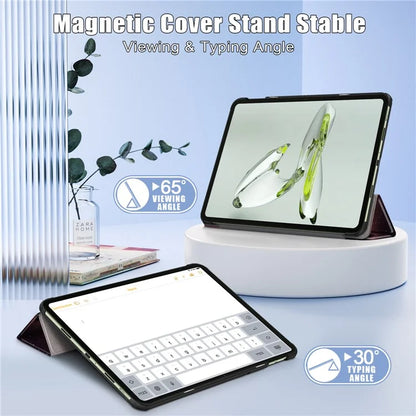 For OnePlus Pad Go / Oppo Pad Air 2 / Pad Neo Smart Cover Full-Body Tri-fold Stand Pattern Tablet Case