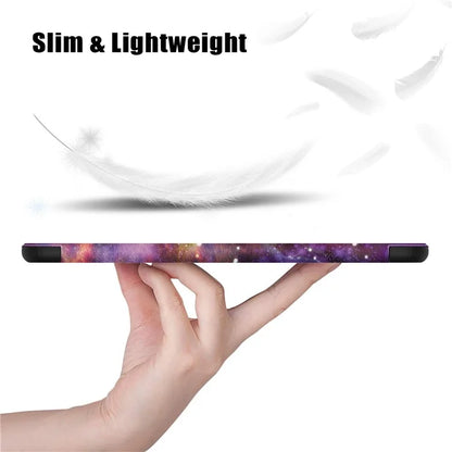 For OnePlus Pad Go / Oppo Pad Air 2 / Pad Neo Smart Cover Full-Body Tri-fold Stand Pattern Tablet Case