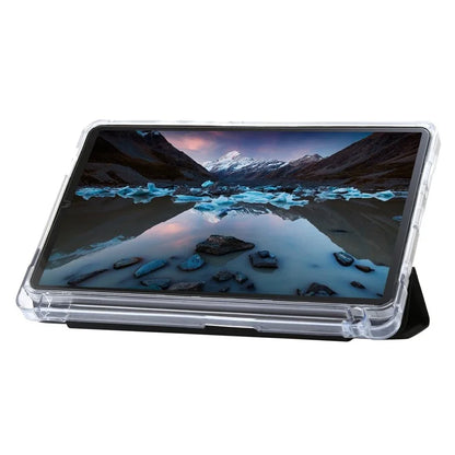 For Samsung Galaxy Tab A9+ Tablet Case Tri-fold PU Leather+TPU+Acrylic Stand Cover