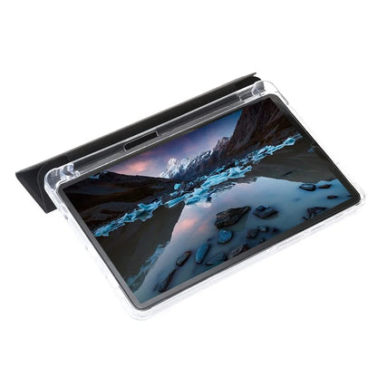 For Samsung Galaxy Tab A9+ Tablet Case Tri-fold PU Leather+TPU+Acrylic Stand Cover