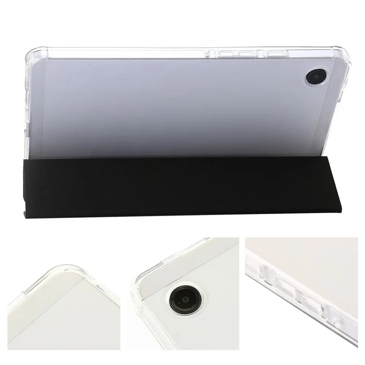 For Samsung Galaxy Tab A9+ Tablet Case Tri-fold PU Leather+TPU+Acrylic Stand Cover