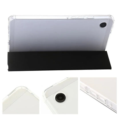 For Samsung Galaxy Tab A9+ Tablet Case Tri-fold PU Leather+TPU+Acrylic Stand Cover