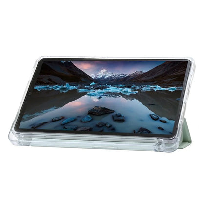 For Samsung Galaxy Tab A9+ Tablet Case Tri-fold PU Leather+TPU+Acrylic Stand Cover