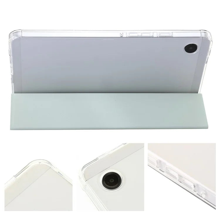 For Samsung Galaxy Tab A9+ Tablet Case Tri-fold PU Leather+TPU+Acrylic Stand Cover