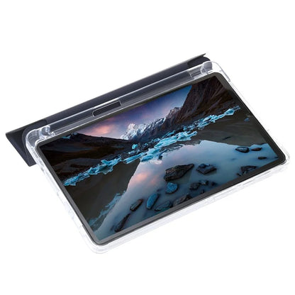 For Samsung Galaxy Tab A9+ Tablet Case Tri-fold PU Leather+TPU+Acrylic Stand Cover