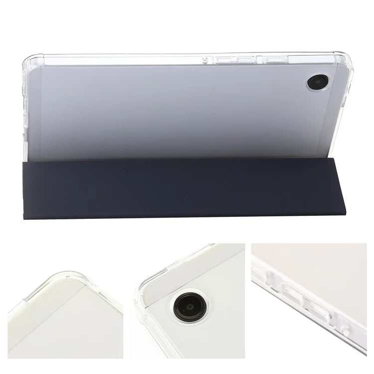 For Samsung Galaxy Tab A9+ Tablet Case Tri-fold PU Leather+TPU+Acrylic Stand Cover