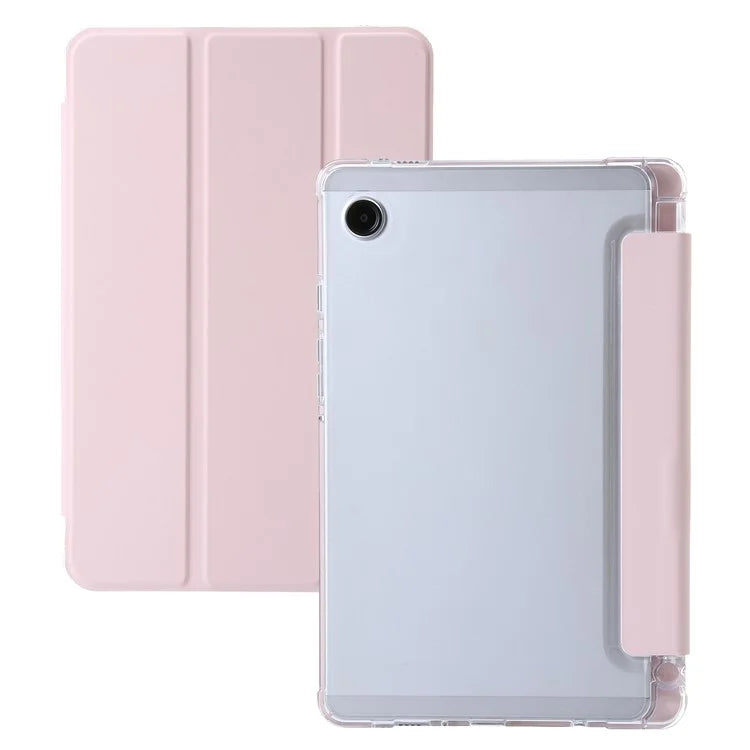 For Samsung Galaxy Tab A9+ Tablet Case Tri-fold PU Leather+TPU+Acrylic Stand Cover