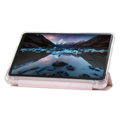 For Samsung Galaxy Tab A9+ Tablet Case Tri-fold PU Leather+TPU+Acrylic Stand Cover